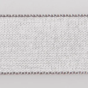 Geschenkband^DecoWoerner Chiffonband Mit Webkante 15mm X 50m silber