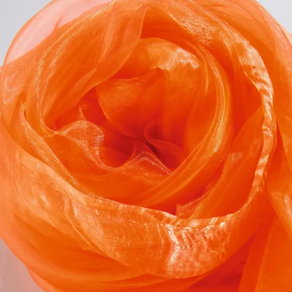 Stoffe^DecoWoerner Chiffonstoff, , 145cm orange