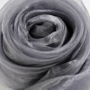 Stoffe^DecoWoerner Chiffonstoff, grau, 145 Cm silber