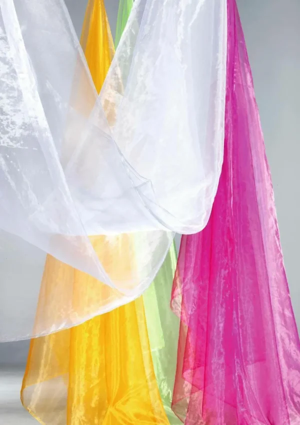 Stoffe | Winterdeko^DecoWoerner Chiffonstoff, , 145 Cm weiß