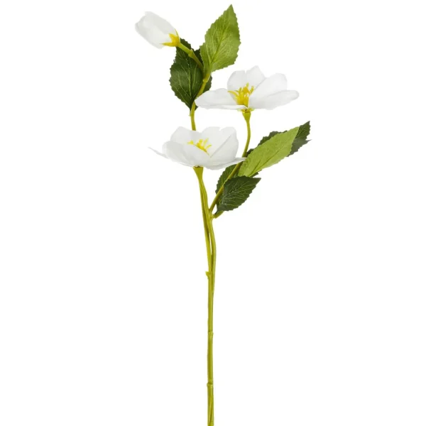 Kunstblumen^DecoWoerner Christrosen, Pack á 3 Stück weiß
