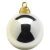 Weihnachtskugeln^DecoWoerner Creme, Glänzende Weihnachtskugeln Aus Schwer Entflammbarem Kunststoff, 6 Cm Ø – 24 Stück gold