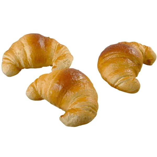 Brot & Kuchen^DecoWoerner Croissant Lebensmittel-Attrappe, 3 Stück braun
