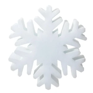Winterdeko | Weihnachtsfiguren^DecoWoerner 3D Schneeflocke "Eiskristall" 40 Cm Ø weiß