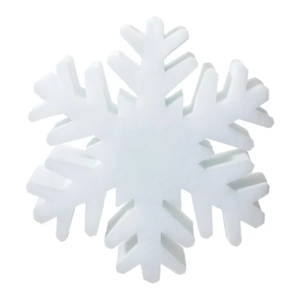 Winterdeko | Weihnachtsfiguren^DecoWoerner 3D Schneeflocke "Eiskristall" 40 Cm Ø weiß