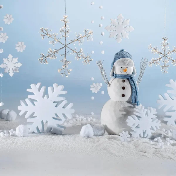 Winterdeko | Weihnachtsfiguren^DecoWoerner 3D Schneeflocke "Eiskristall" 40 Cm Ø weiß