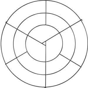 Dekorationshilfen & Werkzeug^DecoWoerner Deckengitter-Ring 70 Cm Ø schwarz