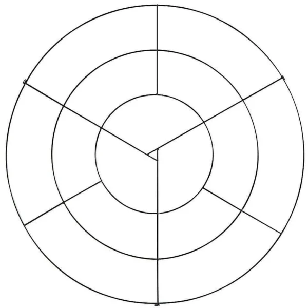 Dekorationshilfen & Werkzeug^DecoWoerner Deckengitter-Ring 100 Cm Ø schwarz