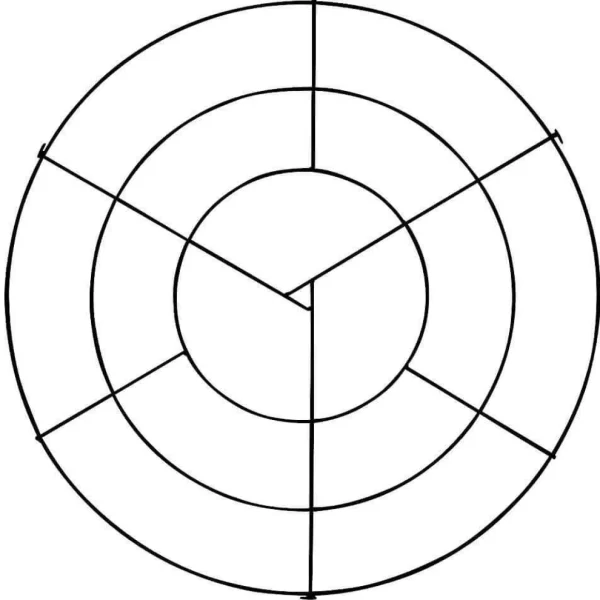 Dekorationshilfen & Werkzeug^DecoWoerner Deckengitter-Ring 70 Cm Ø schwarz