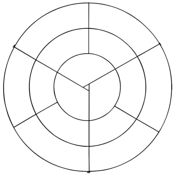 Dekorationshilfen & Werkzeug^DecoWoerner Deckengitter-Ring 100 Cm Ø schwarz