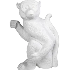 Dekotiere^DecoWoerner Deko Affe 54 Cm Hoch weiß