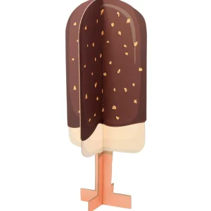 Sommerdeko^DecoWoerner Deko Aufsteller Eis Am Stiel, 75 Cm Hoch braun