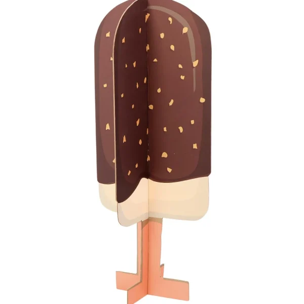 Sommerdeko^DecoWoerner Deko Aufsteller Eis Am Stiel, 75 Cm Hoch braun