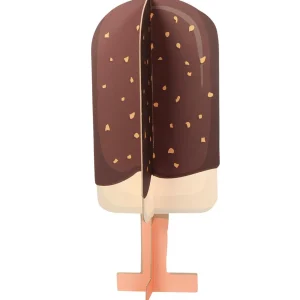 Sommerdeko^DecoWoerner Deko Aufsteller Eis Am Stiel, 75 Cm Hoch braun