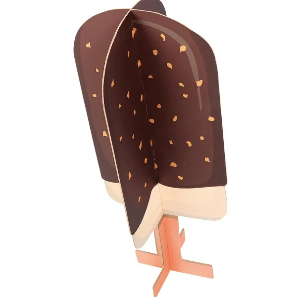 Sommerdeko^DecoWoerner Deko Aufsteller Eis Am Stiel, 75 Cm Hoch braun