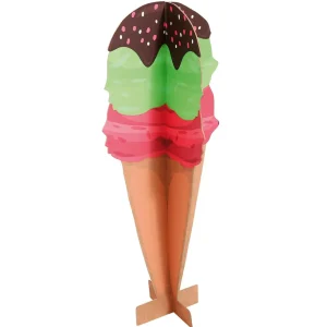 Sommerdeko^DecoWoerner Deko Aufsteller Waffeleis, 90 Cm Hoch mehrfarbig