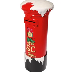 Xxl Weihnachtsdeko^DecoWoerner Deko Briefkasten Weihnachtsmann, 100 Cm Hoch rot