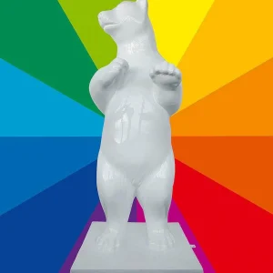 Winterdeko^DecoWoerner Deko Eisbär Wunschfarbe, 200 Cm Hoch