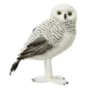 Dekotiere | Winterdeko^DecoWoerner Deko Eulen Aus Kunstfell 48 Cm Grau
