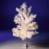 Xxl Weihnachtsdeko | Weihnachtsbeleuchtung^DecoWoerner Deko Federbaum Mit LED Warm, 120 Cm weiß