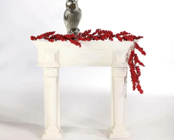Herbstdeko^DecoWoerner Deko Figur Eule 43 Cm silber