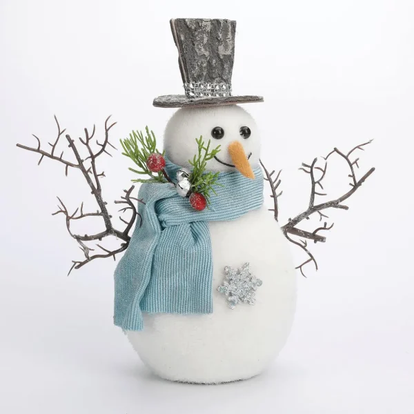 Winterdeko | Weihnachtsfiguren^DecoWoerner Deko Figur Schneemann 22 Cm weiß