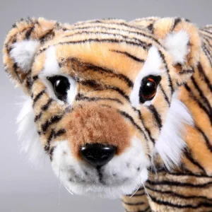 Dekotiere^DecoWoerner Deko Figur Tiger 28 X 46 Cm braun