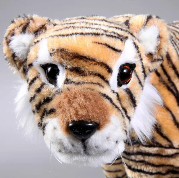 Dekotiere^DecoWoerner Deko Figur Tiger 28 X 46 Cm braun