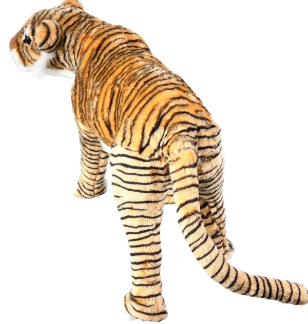 Dekotiere^DecoWoerner Deko Figur Tiger 28 X 46 Cm braun