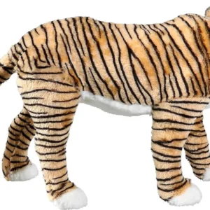 Dekotiere^DecoWoerner Deko Figur Tiger 28 X 46 Cm braun