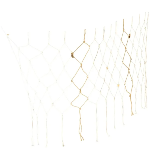 Sommerdeko^DecoWoerner Deko Fischernetz 100 X 150 Cm Beige