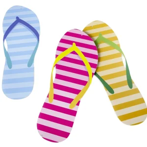Sommerdeko^DecoWoerner Deko Flipflops 40 Cm 3 Stück mehrfarbig