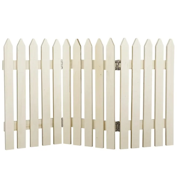 Naturdeko | Herbstdeko^DecoWoerner Deko Holzzaun Naturbelassen 30 X 18 Cm Naturholz