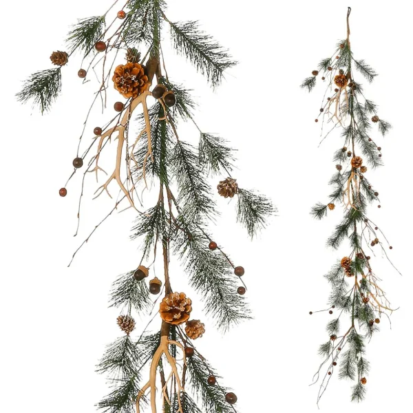 Winterdeko | Herbstdeko^DecoWoerner Deko Kiefer Mix-Girlande 15x145 Cm grün