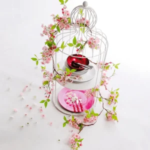 Streudeko | Themen-Deko^DecoWoerner Deko Kirschblüten Zum Streuen, Pack à 100 Stück rosa