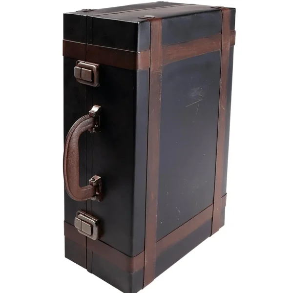 Themen-Deko^DecoWoerner Deko Koffer Aus Metall, 40 X 26 Cm mehrfarbig