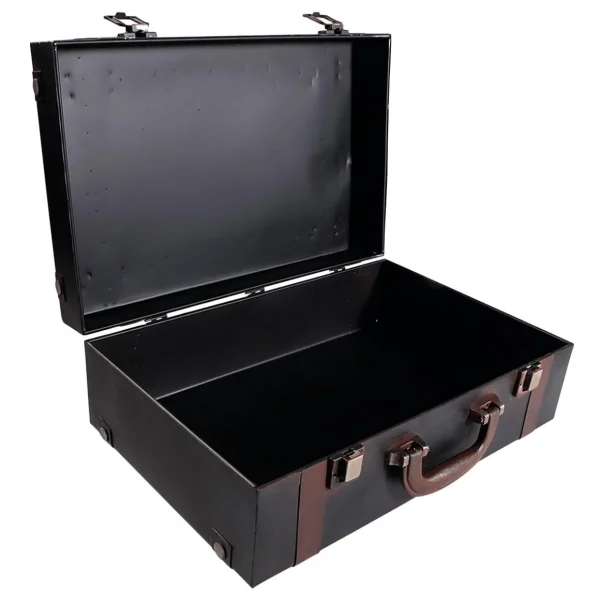 Themen-Deko^DecoWoerner Deko Koffer Aus Metall, 40 X 26 Cm mehrfarbig