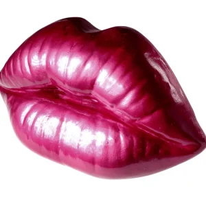 Themen-Deko^DecoWoerner Deko Kussmund-Austeller Halbplastisch 50cm rot