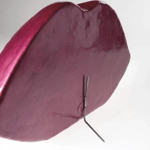 Themen-Deko^DecoWoerner Deko Kussmund-Austeller Halbplastisch 50cm rot