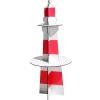 Sommerdeko^DecoWoerner Deko Leuchtturm Aus Holz, 80 Cm Hoch rot