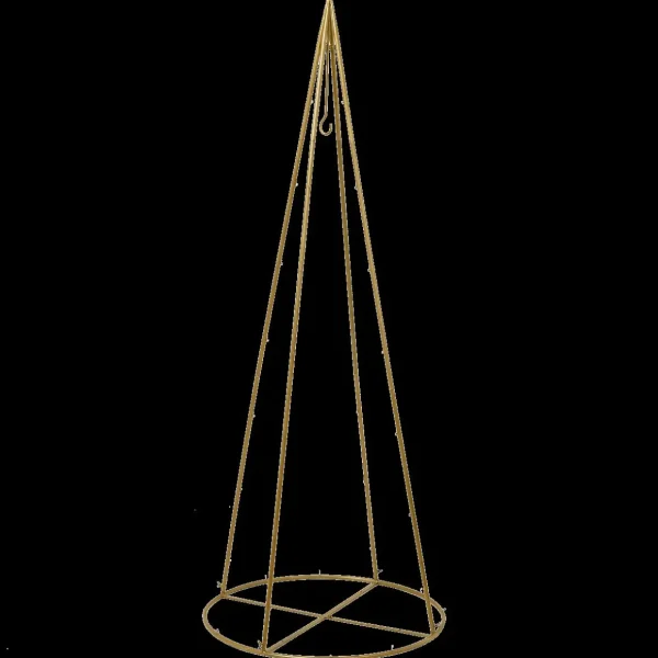 Xxl Weihnachtsdeko^DecoWoerner Deko Metall-Baum, 180 X 72 Cm gold