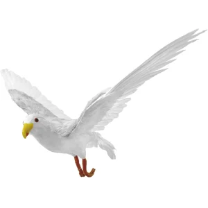 Dekotiere^DecoWoerner Deko Möwe Fliegend 85 Cm weiß