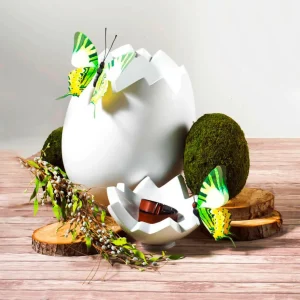 Osterdeko | Kunstrasen & -Moos^DecoWoerner Deko Osterei "Moos" 35 Cm grün
