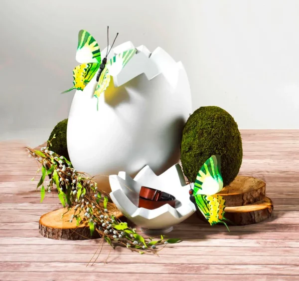 Osterdeko | Kunstrasen & -Moos^DecoWoerner Deko Osterei "Moos" 35 Cm grün