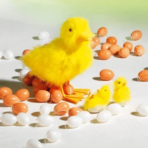 Osterdeko^DecoWoerner Deko Ostereier Zum Aufhängen 6 Cm, , 24 Stück weiß