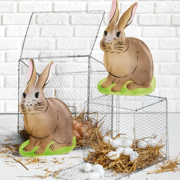 Osterdeko^DecoWoerner Deko Ostereier Zum Aufhängen 6 Cm, , 24 Stück weiß
