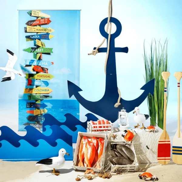 Sommerdeko^DecoWoerner Deko Paddel 105 Cm Lang blau