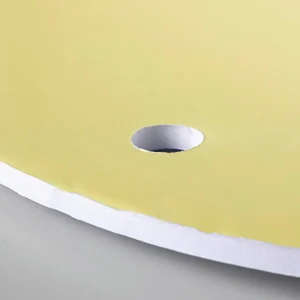 Frühlingsdeko^DecoWoerner Deko Paneel Kreis 50 Cm Ø Pastellgelb/ rosa