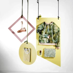 Frühlingsdeko^DecoWoerner Deko Paneel Kreis 50 Cm Ø Pastellgelb/ rosa