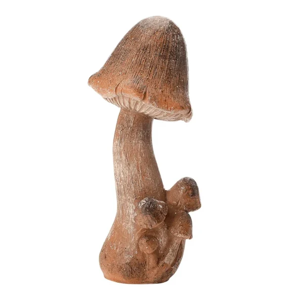 Herbstdeko^DecoWoerner Deko Pilz 15 Cm braun